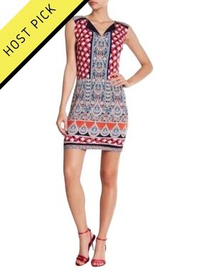 HP | Laundry by Shelli Segal Printed Jersey Dress